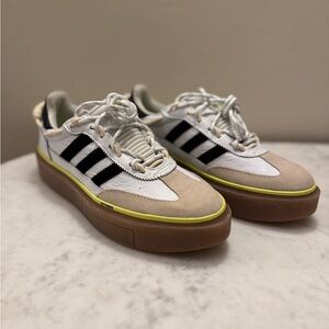 Adidas Womens 6.5 White and Beige Sneakers IVY PARK